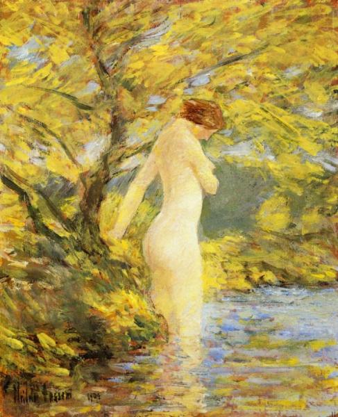 Nymph Bathing by Frederick Childe Hassam