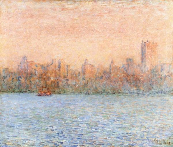 October Haze, Manhattan by Frederick Childe Hassam