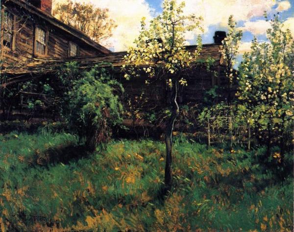 Old House, Dorchester by Frederick Childe Hassam