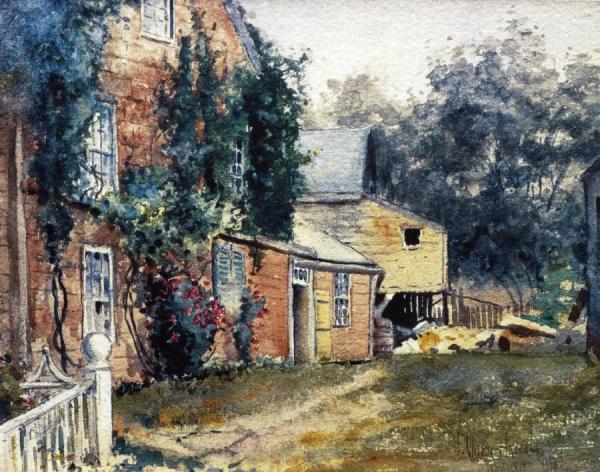 Old House, Nantucket by Frederick Childe Hassam