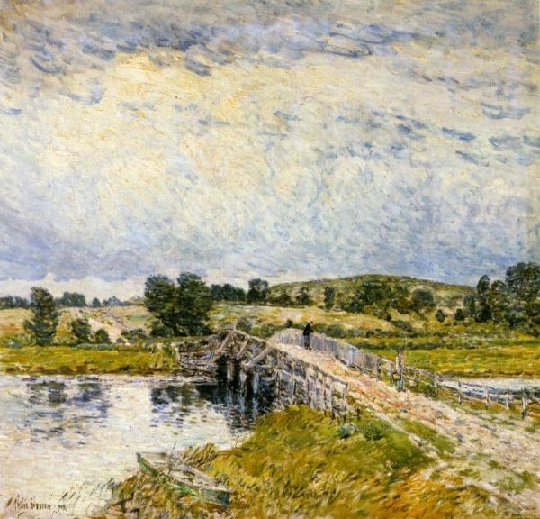 Old Lyme Bridge by Frederick Childe Hassam