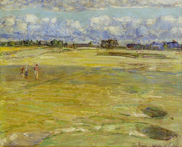 On The Links by Frederick Childe Hassam