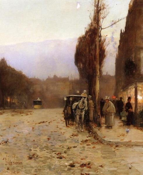 Paris At Twilight by Frederick Childe Hassam