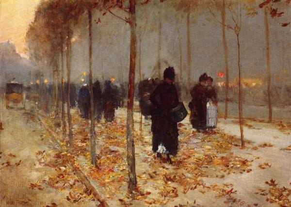 Paris Street by Frederick Childe Hassam