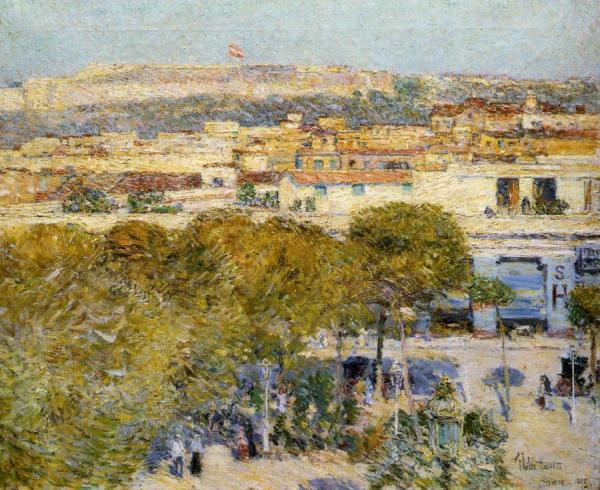 Place Centrale And Fort Cabanas, Havana by Frederick Childe Hassam