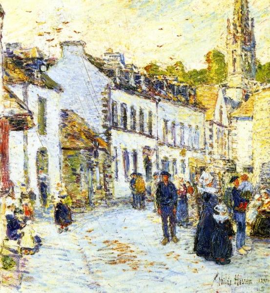 Pont-aven, Evening by Frederick Childe Hassam