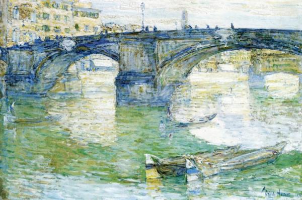 Ponte Santa Trinita by Frederick Childe Hassam