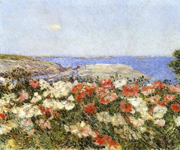 Poppies On The Isles Of Shoals by Frederick Childe Hassam