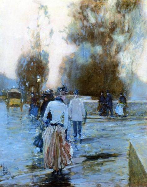 Quai Des Tuileries by Frederick Childe Hassam
