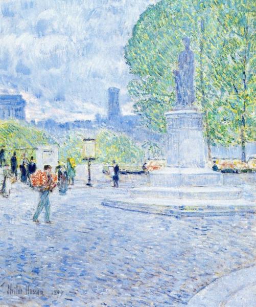 Quai Malaquais by Frederick Childe Hassam