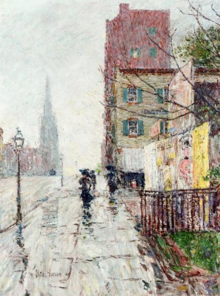 Rainy Day by Frederick Childe Hassam