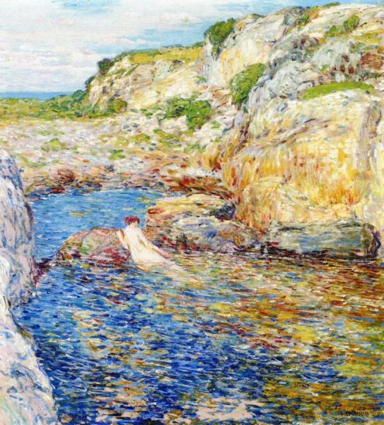 Rockweed Pool by Frederick Childe Hassam