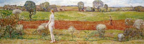Spring On Long Island by Frederick Childe Hassam