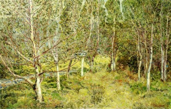 Spring Woods by Frederick Childe Hassam