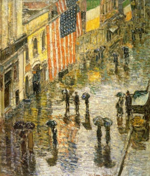 St. Patrick's Day, 1919 by Frederick Childe Hassam