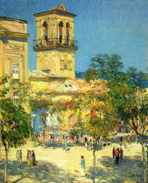 Street Of The Great Captain, Cordoba by Frederick Childe Hassam