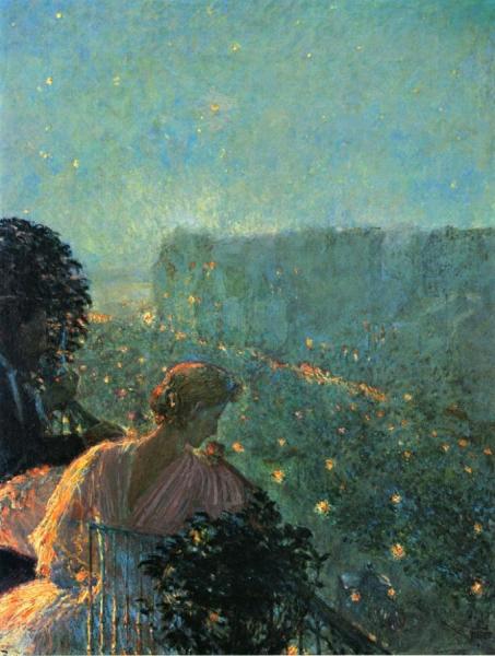 Summer Evening, Paris by Frederick Childe Hassam