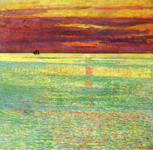 Sunset At Sea by Frederick Childe Hassam