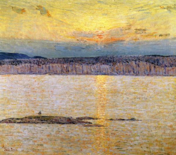 Sunset: Ironbound, Mr. Desert, Main by Frederick Childe Hassam