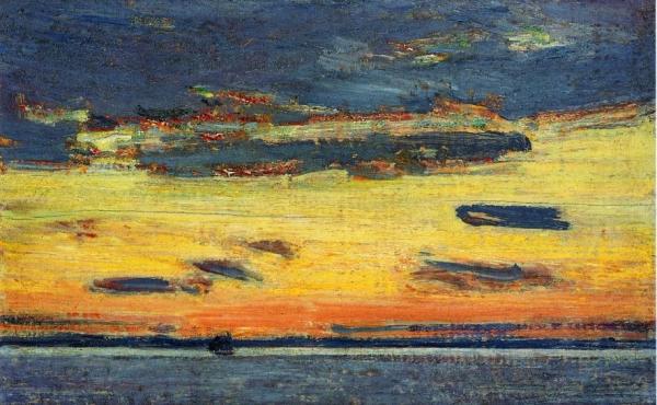 Sunset On The Sea by Frederick Childe Hassam
