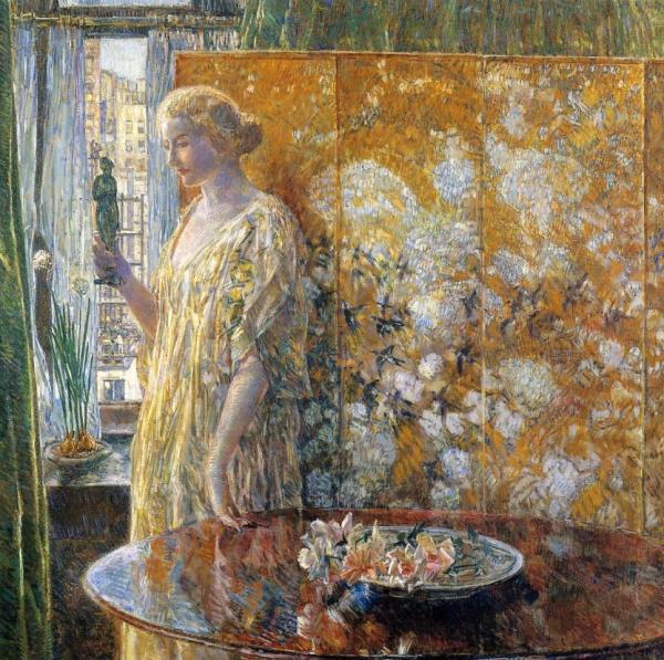 Tanagra: The Builders, New York by Frederick Childe Hassam