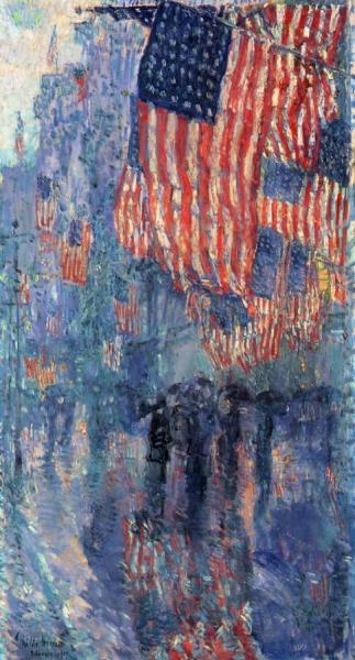 The Avenue In The Rain by Frederick Childe Hassam