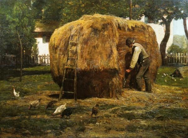The Barnyard by Frederick Childe Hassam