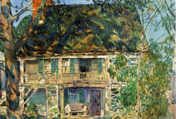 The Brush House by Frederick Childe Hassam