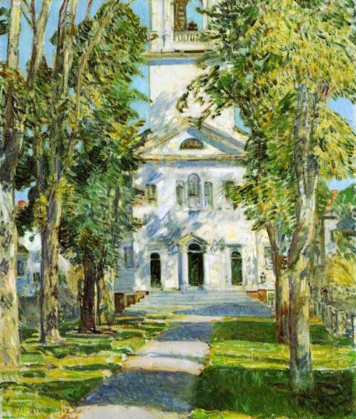 The Church At Gloucester by Frederick Childe Hassam