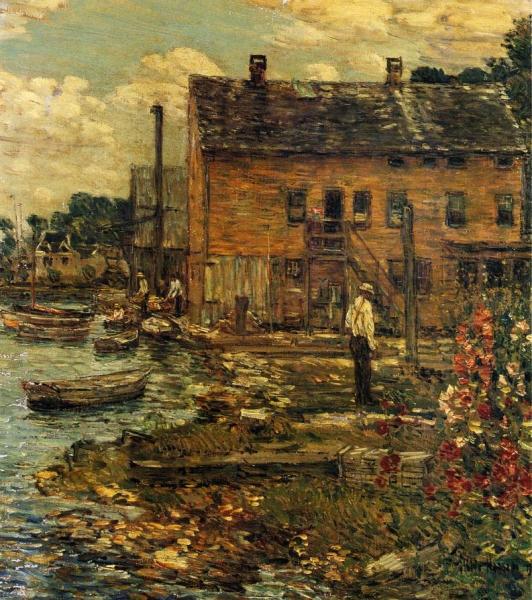 The Fishermen, Cos Cob by Frederick Childe Hassam