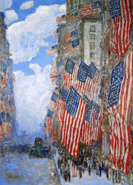 The Fourth Of July, 1916 by Frederick Childe Hassam