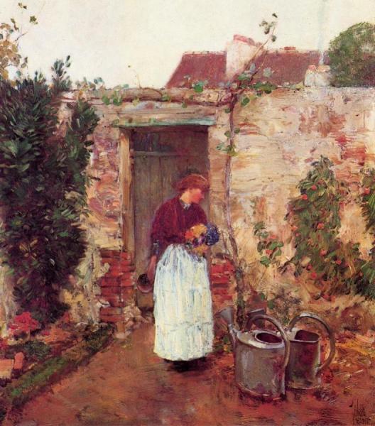 The Garden Door by Frederick Childe Hassam