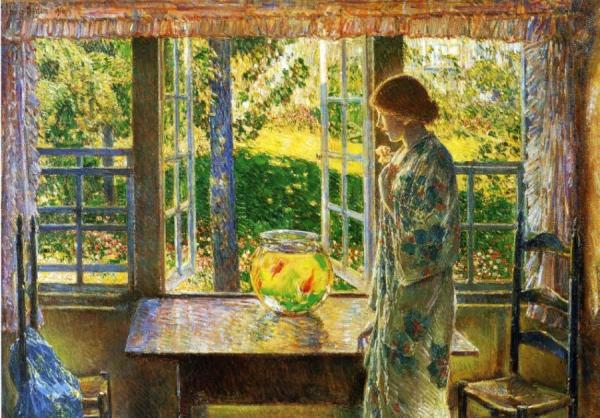 The Goldfish Window by Frederick Childe Hassam