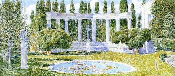 The Josiah Bartlett Garden, Amagensett by Frederick Childe Hassam
