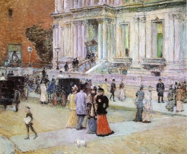 The Manhattan Club by Frederick Childe Hassam