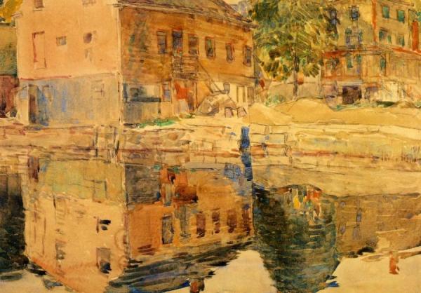 The Mirror, Cos Cob, Connecticut by Frederick Childe Hassam