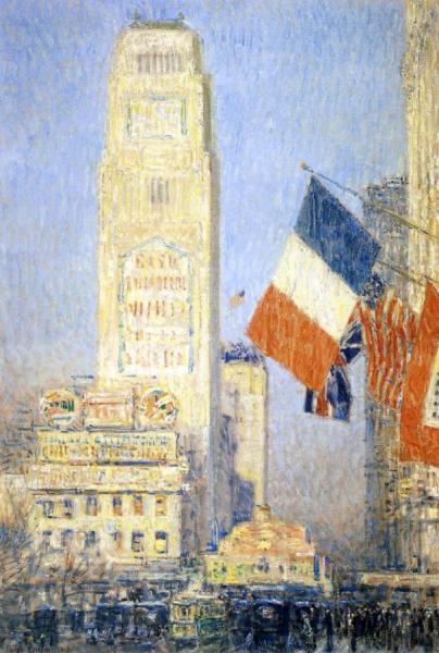 The New York Bouquet, West Forty-second Street by Frederick Childe Hassam