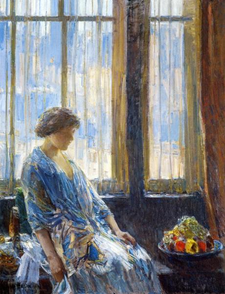The New York Window by Frederick Childe Hassam