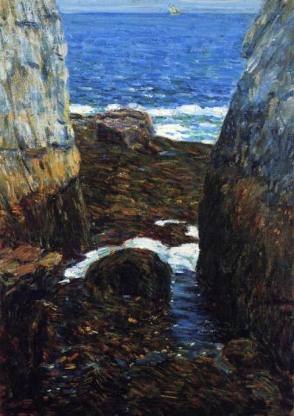 The North Gorge, Appledore, Isles Of Shoals by Frederick Childe Hassam