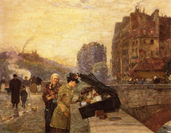 The Quai St. Michel by Frederick Childe Hassam