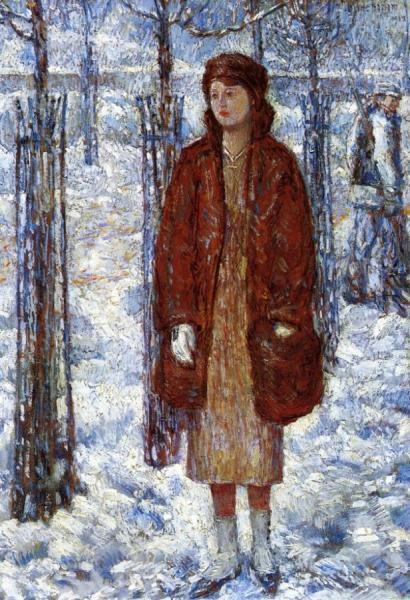 The Snowy Winter Of 1918, New York by Frederick Childe Hassam