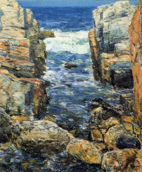 The South Gorge, Appledore, Isles Of Shoals by Frederick Childe Hassam