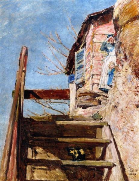 The Stairs by Frederick Childe Hassam