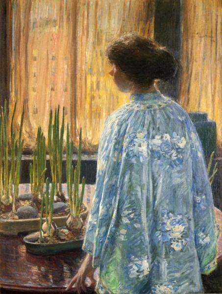 The Table Garden by Frederick Childe Hassam