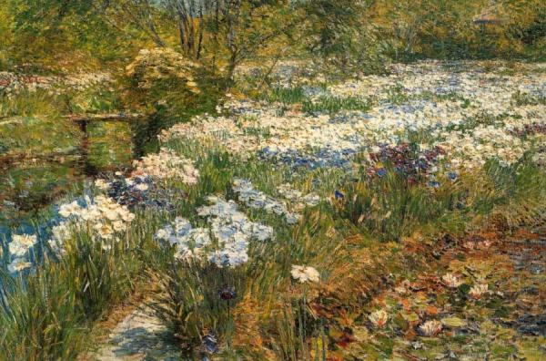 The Water Garden by Frederick Childe Hassam