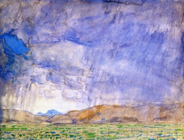 Thunderstorm On The Oregon Trail by Frederick Childe Hassam