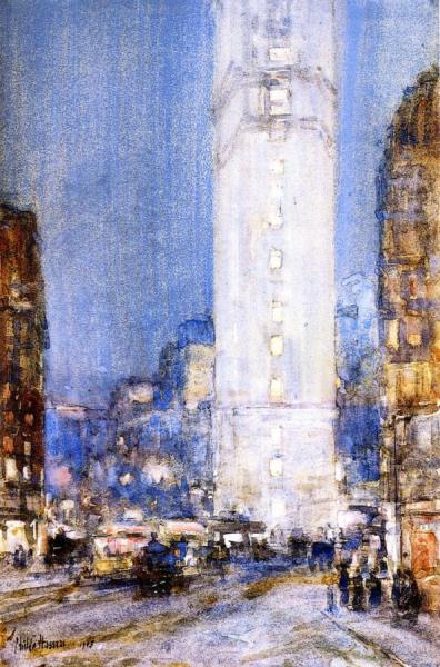 Times Square by Frederick Childe Hassam