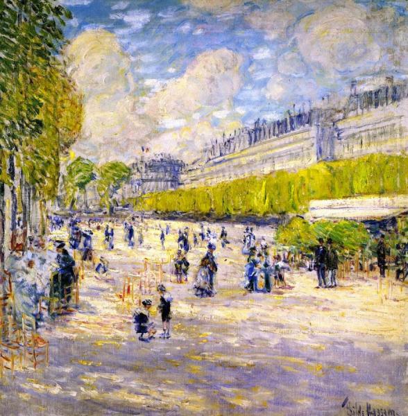 Tuileries Gardens by Frederick Childe Hassam
