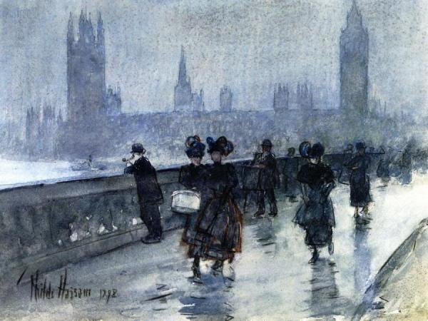 Westminster Bridge by Frederick Childe Hassam Oil Painting Reproductions