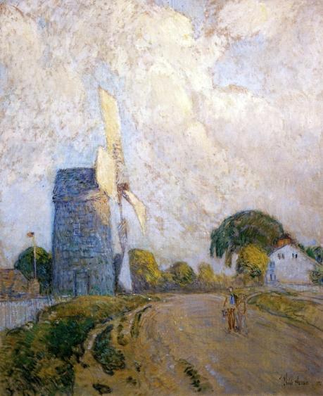 Windmill At Sundown, East Hampton by Frederick Childe Hassam